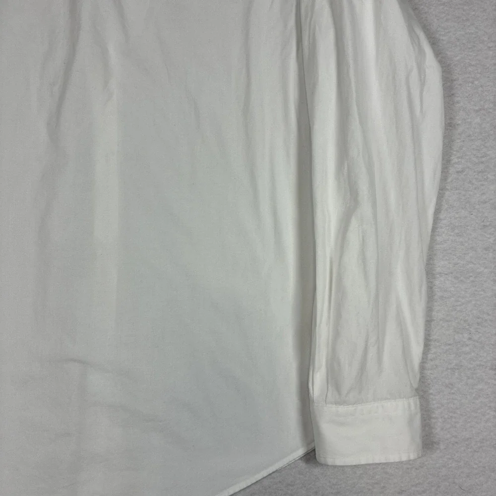 Polo Ralph Lauren Mens Slim Fit Poplin Shirt Long Sleeve White Classic Preppy